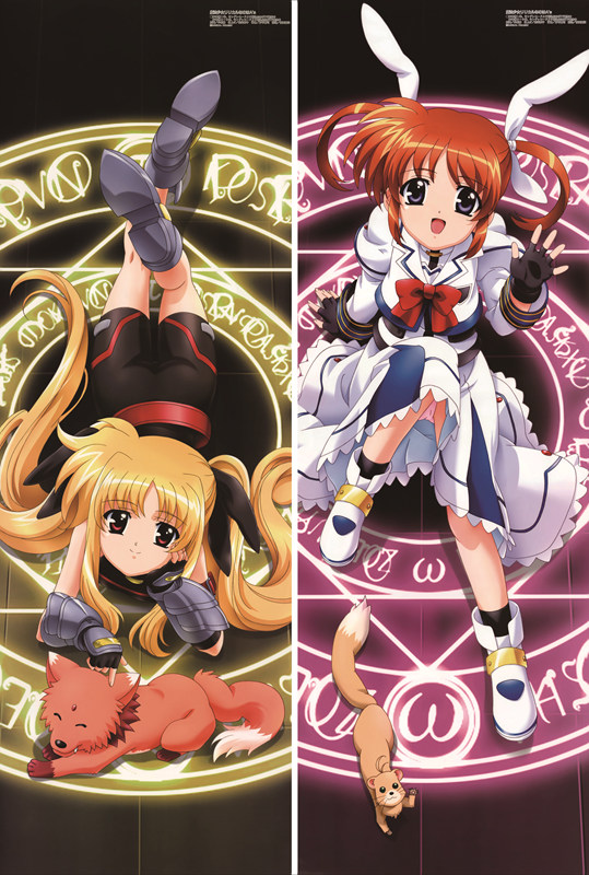 Magical Girl Lyrical Nanoha Fate Testarossa + Nanoha Takamachi Anime Dakimakura Body Pillow Cover