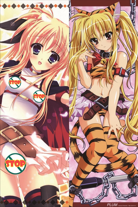 Magical Girl Lyrical Nanoha Fate Testarossa Anime Dakimakura Pillow Cover