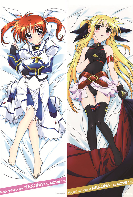 Magical Girl Lyrical Nanoha Fate Testarossa Anime Dakimakura Pillow Cover