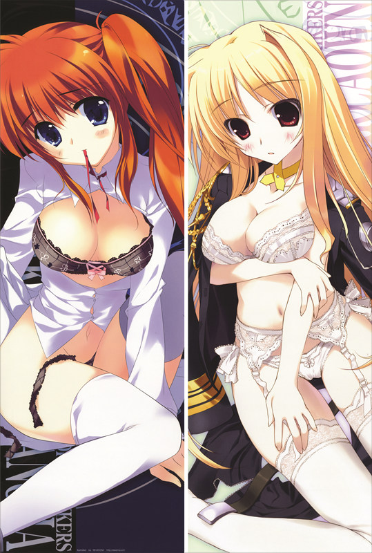 Magical Girl Lyrical Nanoha Fate Testarossa Anime Dakimakura Pillow Cover