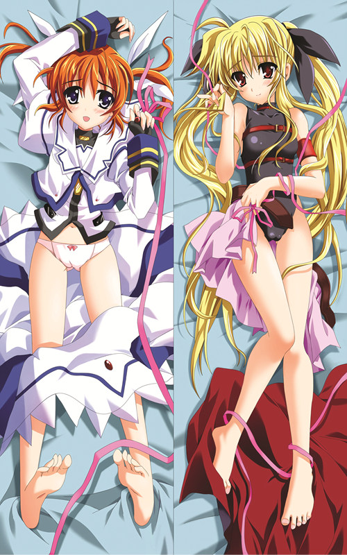 Magical Girl Lyrical Nanoha Fate Testarossa Anime Dakimakura Pillow Cover