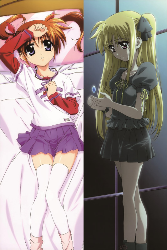 Magical Girl Lyrical Nanoha Fate Testarossa Anime Dakimakura Pillow Cover