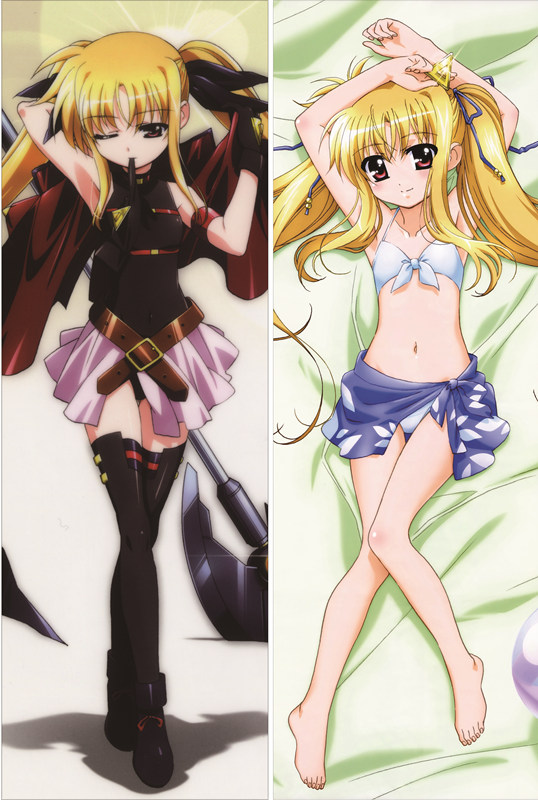 Magical Girl Lyrical Nanoha Fate Testarossa Anime Dakimakura Pillow Cover
