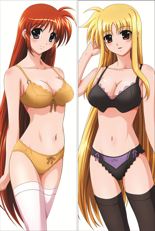 Magical Girl Lyrical Nanoha Fate Testarossa Anime Dakimakura Pillow Cover