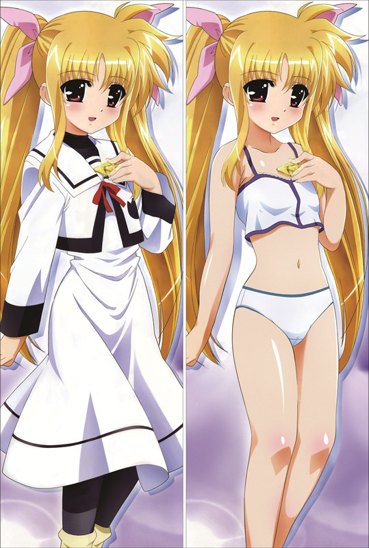 Magical Girl Lyrical Nanoha Fate Testarossa Anime Dakimakura Pillow Cover