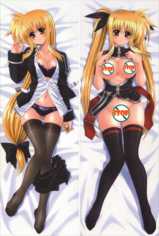 Magical Girl Lyrical Nanoha Fate Testarossa Anime Dakimakura Pillow Cover