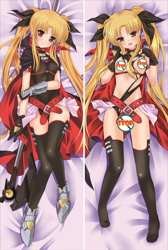 Magical Girl Lyrical Nanoha Fate Testarossa Anime Dakimakura Pillow Cover