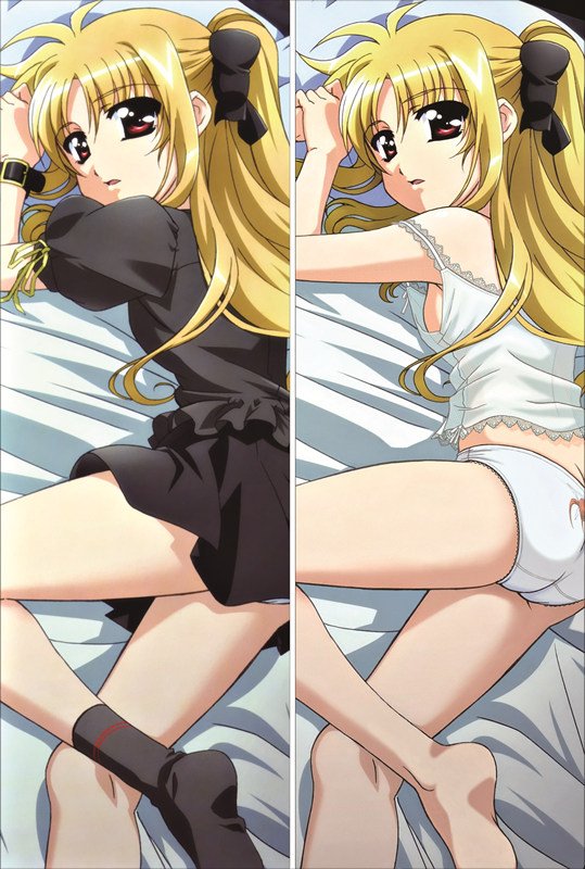 Magical Girl Lyrical Nanoha Fate Testarossa Anime Dakimakura Pillow Cover