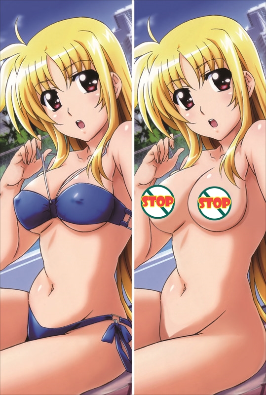 Magical Girl Lyrical Nanoha Fate Testarossa Anime Dakimakura Pillow Cover