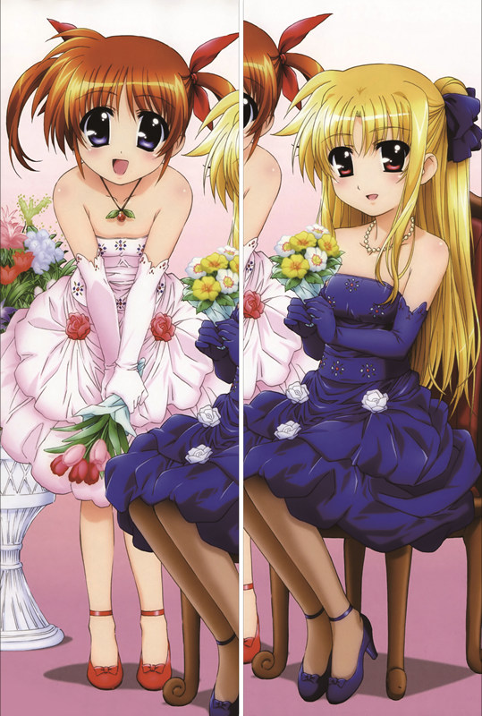 Magical Girl Lyrical Nanoha Fate Testarossa Anime Dakimakura Pillow Cover