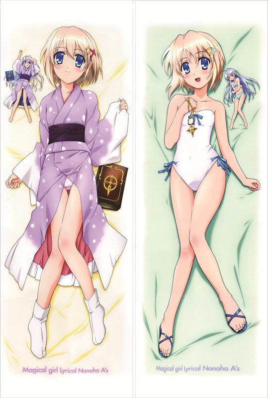 Magical Girl Lyrical Nanoha Fate Testarossa Anime Dakimakura Pillow Cover