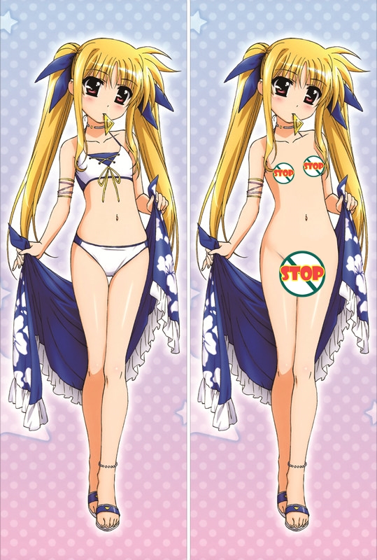 Magical Girl Lyrical Nanoha Fate Testarossa Anime Dakimakura Pillow Cover