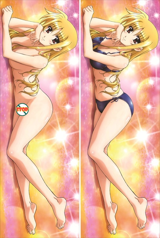 Magical Girl Lyrical Nanoha Fate Testarossa Anime Dakimakura Pillow Cover