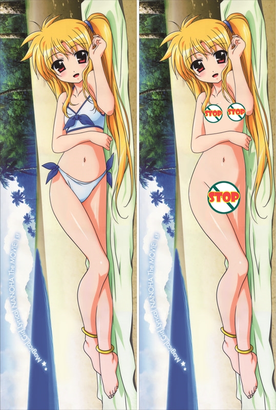 Magical Girl Lyrical Nanoha Fate Testarossa Anime Dakimakura Pillow Cover