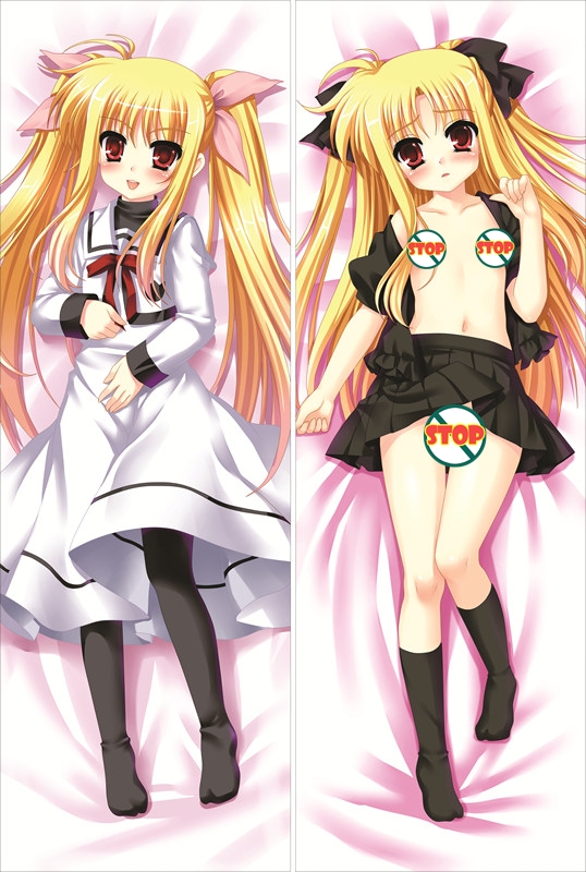 Magical Girl Lyrical Nanoha Fate Testarossa Anime Dakimakura Pillow Cover