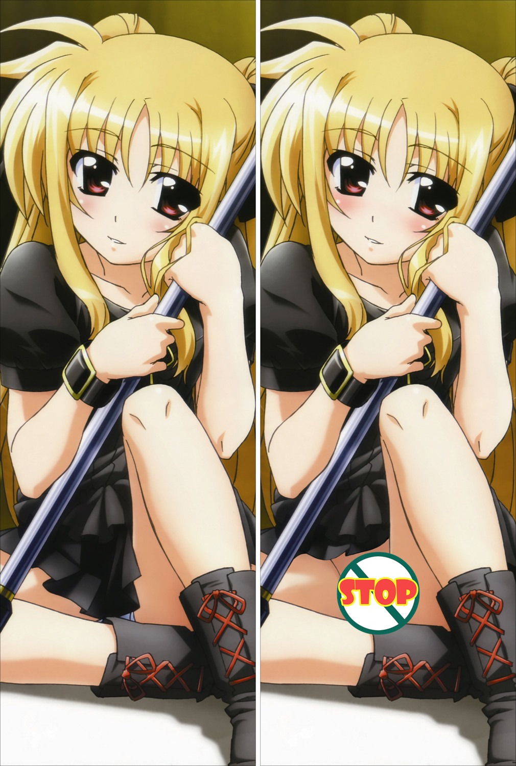 Magical Girl Lyrical Nanoha Fate Testarossa Anime Dakimakura Pillow Cover