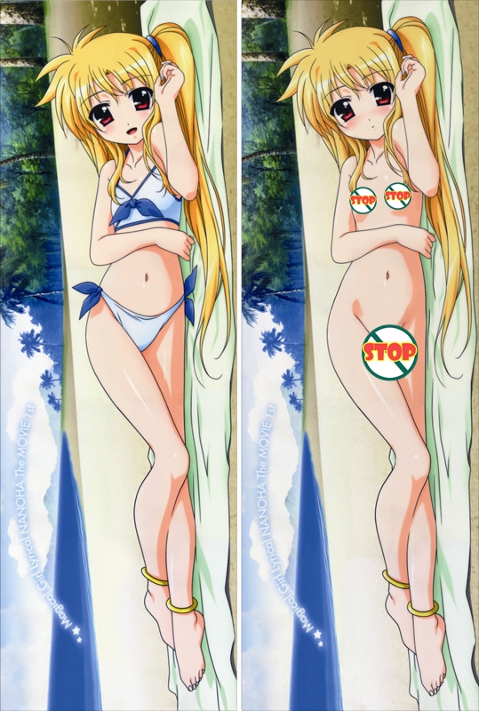 Magical Girl Lyrical Nanoha Fate Testarossa Anime Dakimakura Pillow Cover