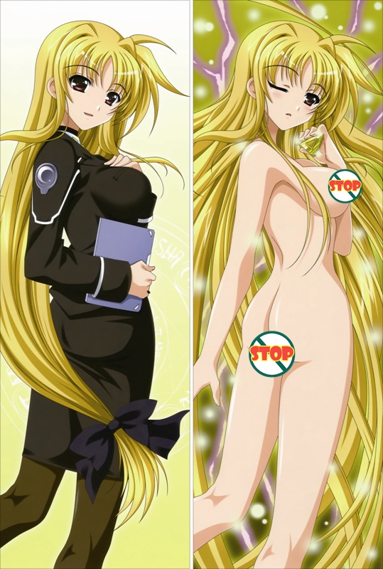 Magical Girl Lyrical Nanoha Fate Testarossa Anime Dakimakura Pillow Cover