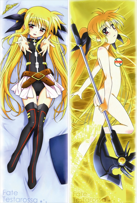 Magical Girl Lyrical Nanoha Fate Testarossa Anime Dakimakura Pillow Cover