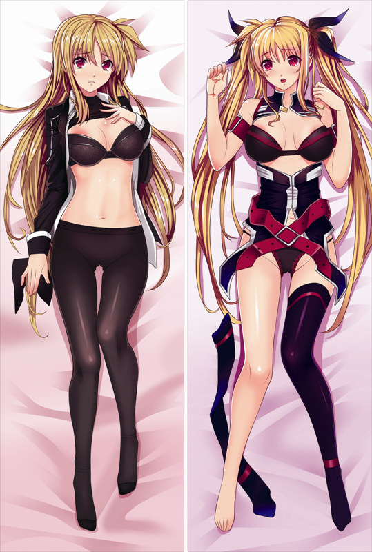 Magical Girl Lyrical Nanoha Fate Testarossa Anime Dakimakura Pillow Cover