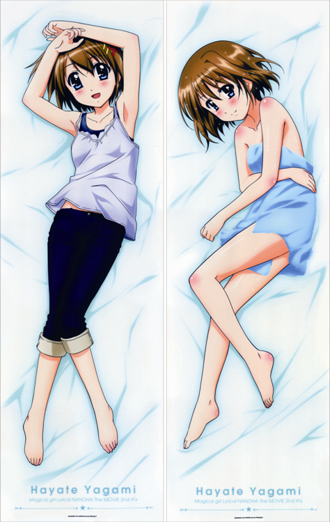 Magical Girl Lyrical Nanoha Hayate Yagami Anime Dakimakura Pillow Cover