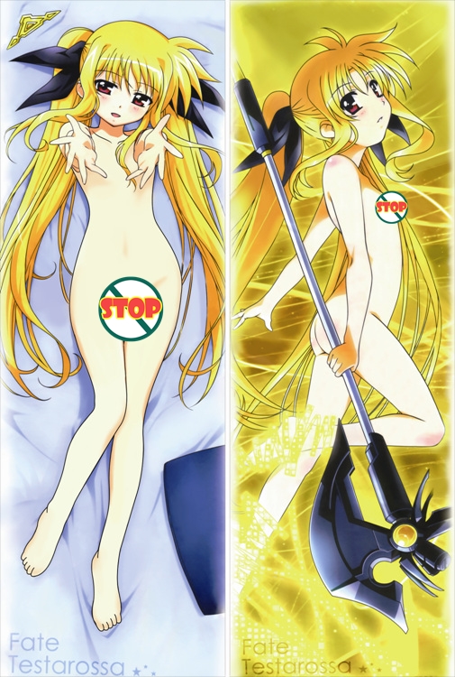 Magical Girl Lyrical Nanoha Fate Testarossa Anime Dakimakura Pillow Cover