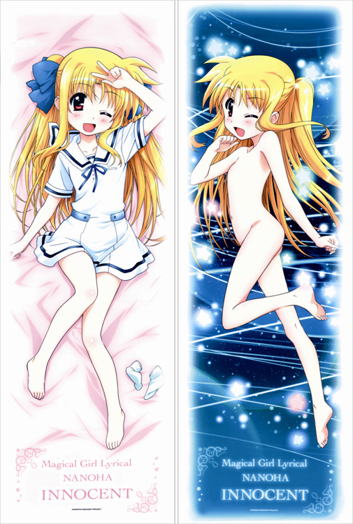 Magical Girl Lyrical Nanoha Fate Testarossa Anime Dakimakura Pillow Cover