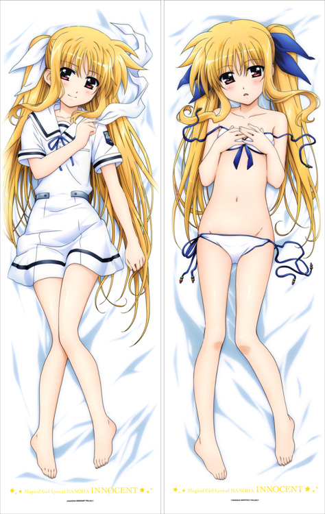 Magical Girl Lyrical Nanoha Fate Testarossa Anime Dakimakura Pillow Cover