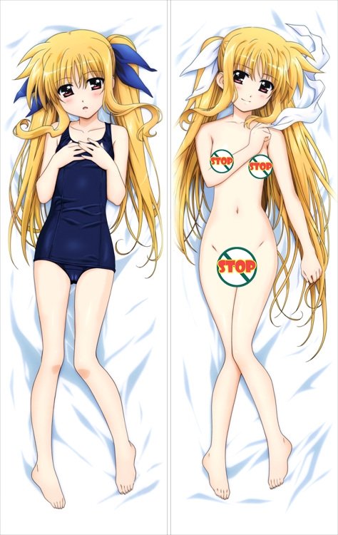 Magical Girl Lyrical Nanoha Fate Testarossa Anime Dakimakura Pillow Cover