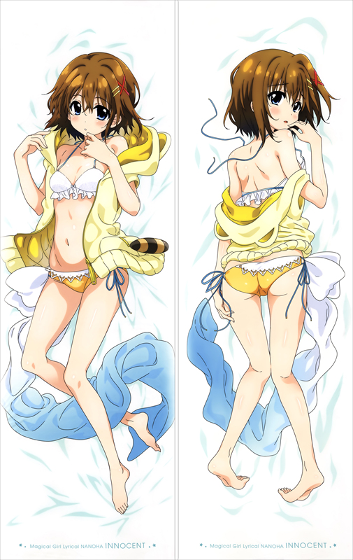 Magical Girl Lyrical Nanoha Hayate Yagami Anime Dakimakura Pillow Cover