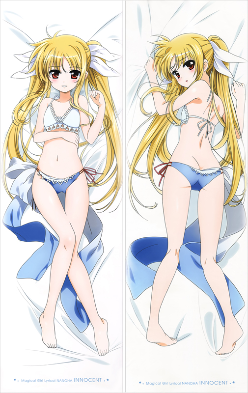 Magical Girl Lyrical Nanoha Fate Testarossa Anime Dakimakura Pillow Cover