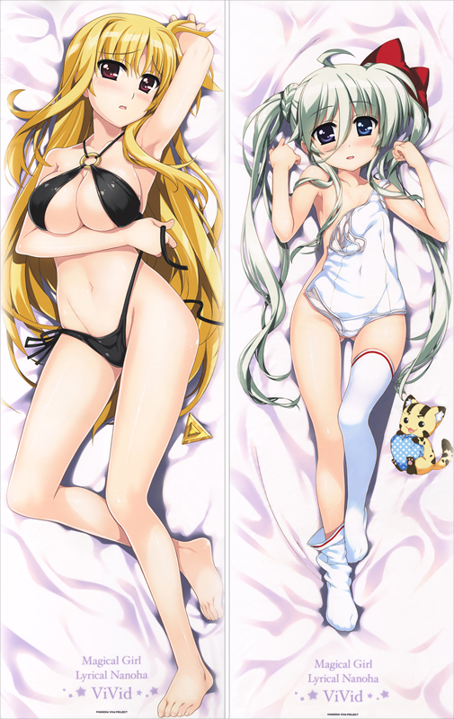 Magical Girl Lyrical Nanoha Fate Testarossa  Einhalt Stratos Anime Dakimakura Pillow Cover