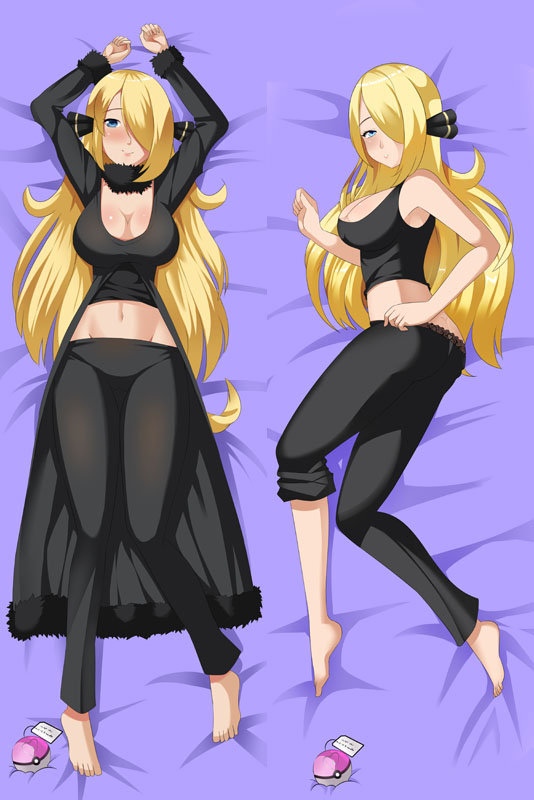 160*50cm 2way Pokemon Cynthia Anime Dakimakura Japanese Pillow Cover