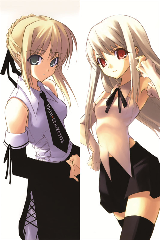Fate stay night Saber + Illyasviel von Einzbern Anime Dakimakura Pillow Cover