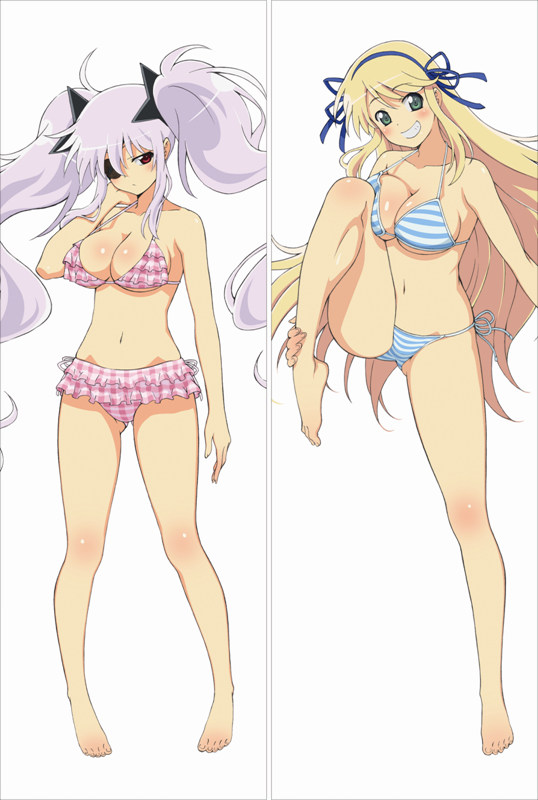 Senran Kagura Kamipani Yagyuu + Megumi Katase /  Katase Megumi Anime Dakimakura Pillow Cover
