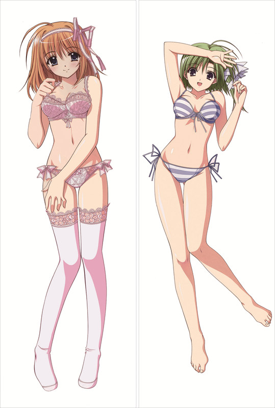 Shuffle! Asa Shigure + Kaede Fuyou Anime Dakimakura Body Pillow Cover