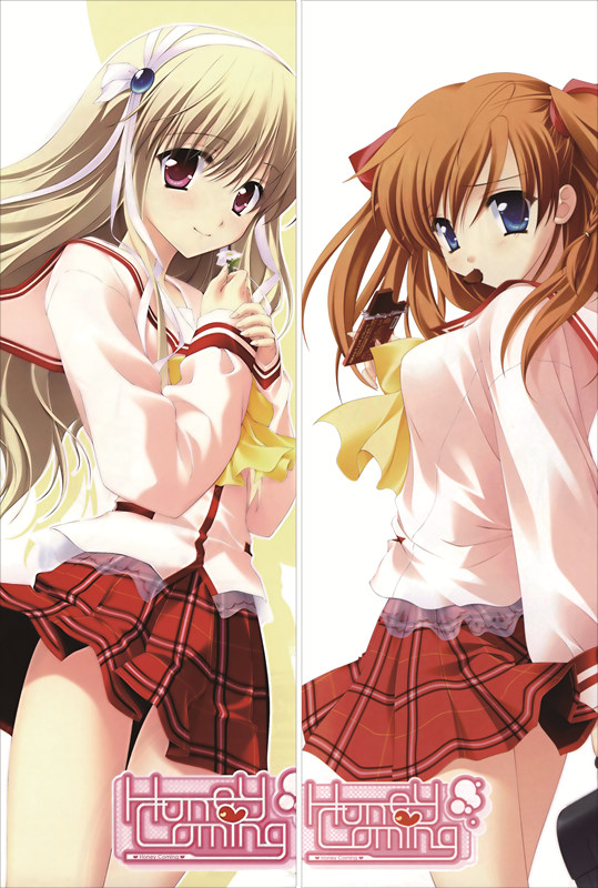 Honey Coming: Sweet Love Lesson Asahi Kamijo + Clarissa Satsuki Maezono Anime Dakimakura Body Pillow Cover