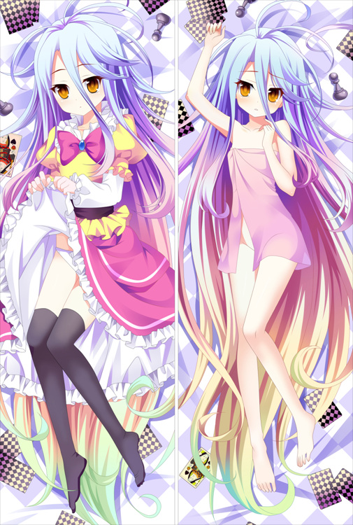No Game No Life Shiro Anime Dakimakura Japanese Pillow Cover