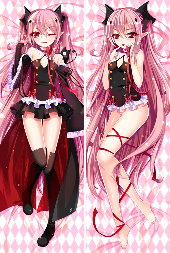 Seraph of the End Krul Tepes Anime Dakimakura Japanese Pillow Cover