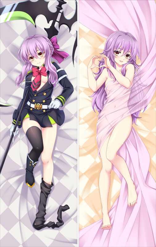 Seraph of the End Shinoa Hiiragi  Anime Dakimakura Japanese Pillow Cover