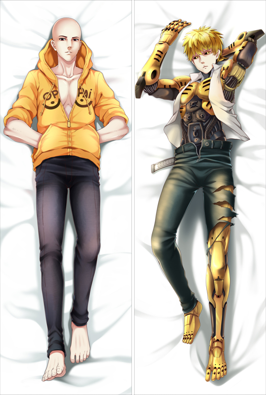 One Punch-Man Saitama Genos Anime Dakimakura Japanese Pillow Cover