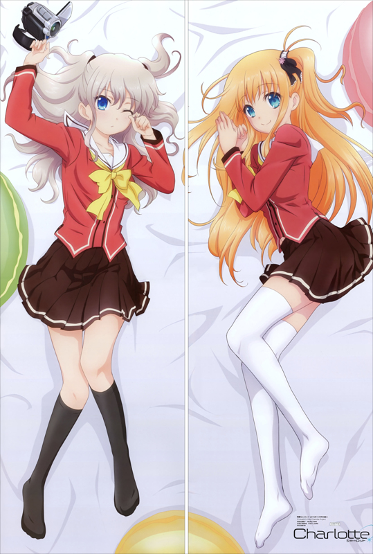 Charlotte Nao Tomori Anime Dakimakura Japanese Pillow Cover