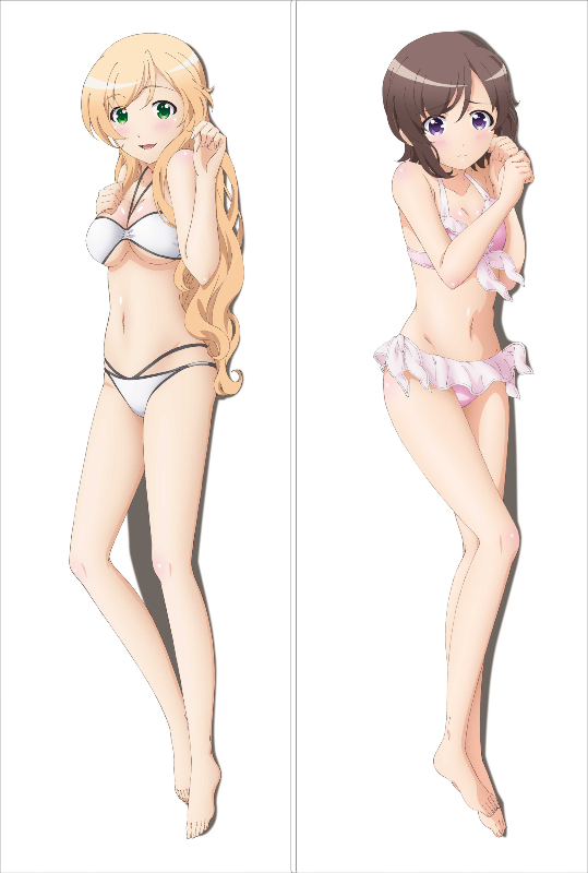 Locodol Yukari Kohinata+ Nanako Usami Anime Dakimakura Japanese Pillow Cover
