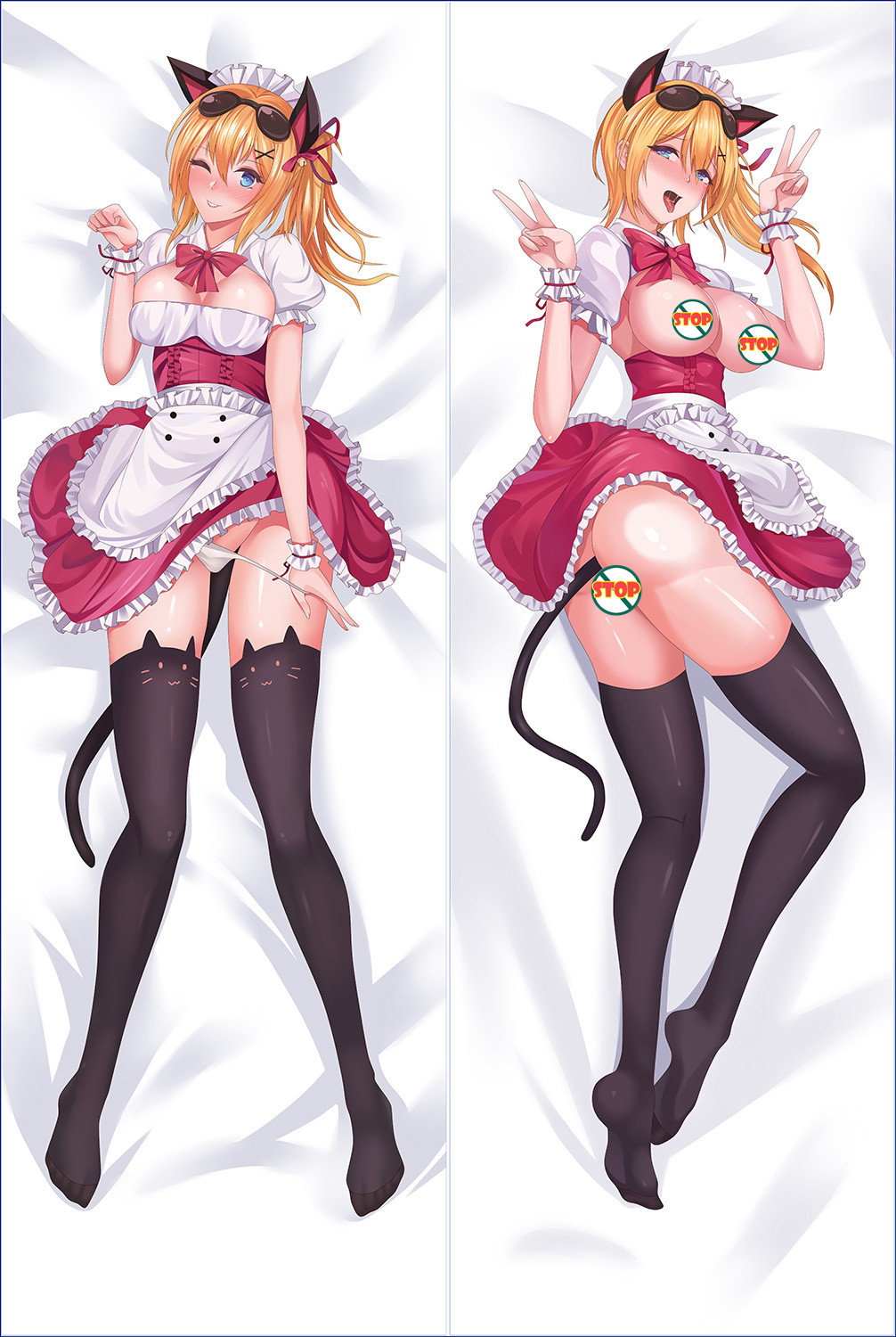 Minadzuki No Hanayome Nekomimi Maid Secretary Anime Dakimakura Pillow Cover