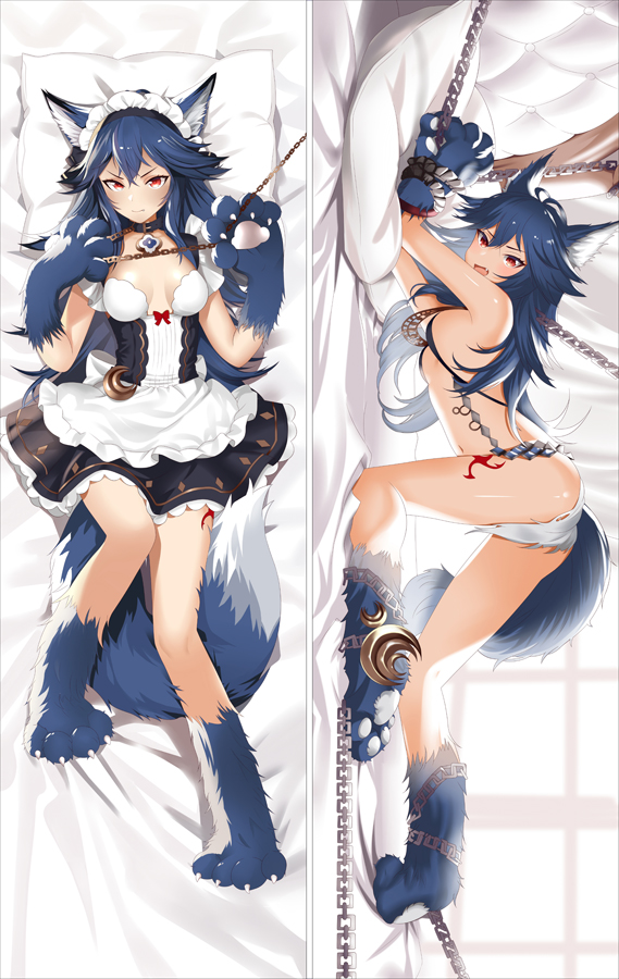 Granblue Fantasy Magic Wolf Fenrir Anime Dakimakura Pillow Cover