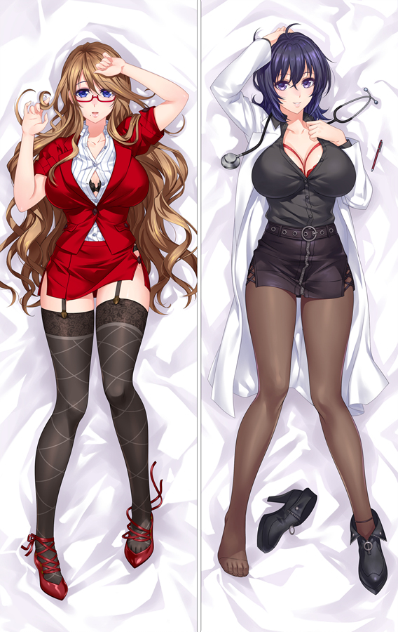 Original Ayaka and Rika Anime Dakimakura Pillow Cover