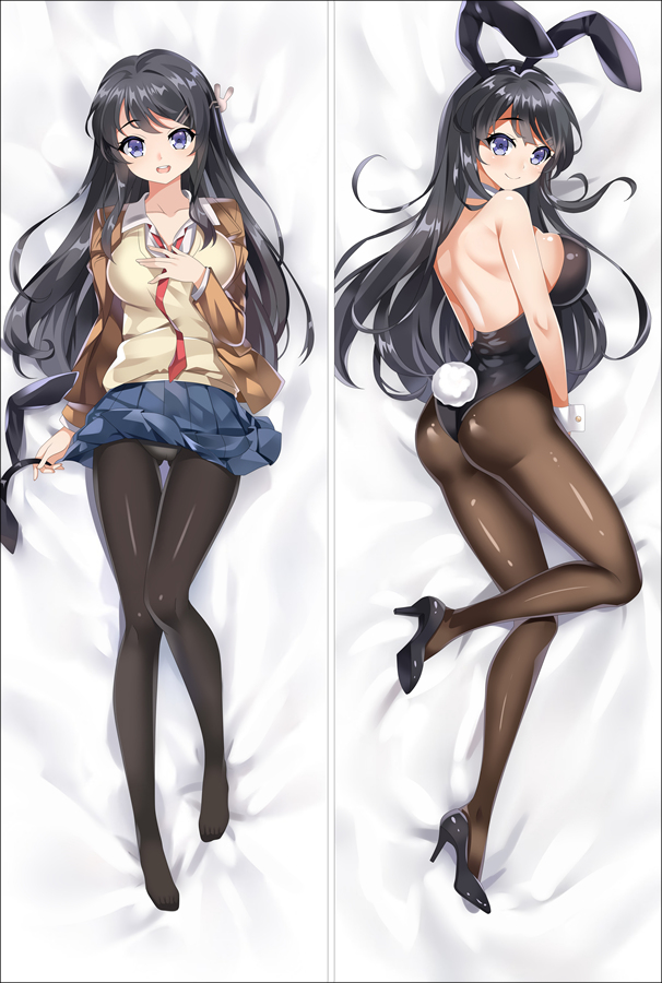 Seishun Buta Yaro Series Sakurajima Mai Anime Dakimakura Pillow Cover