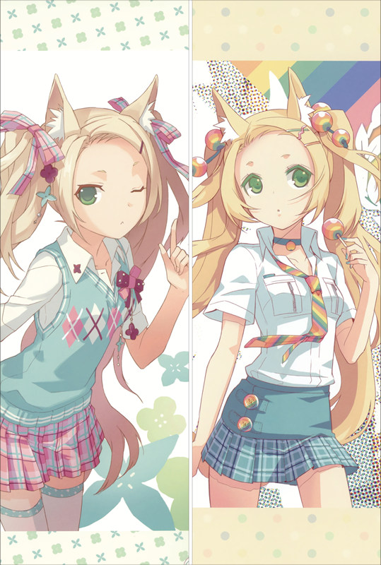 Blonde Blossom Island of Horizon(H2SO4)3 Anime Dakimakura Waifu Pillow Case