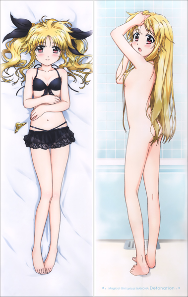Magical Girl Lyrical Nanoha Fate Testarossa Anime Dakimakura Pillow Cover