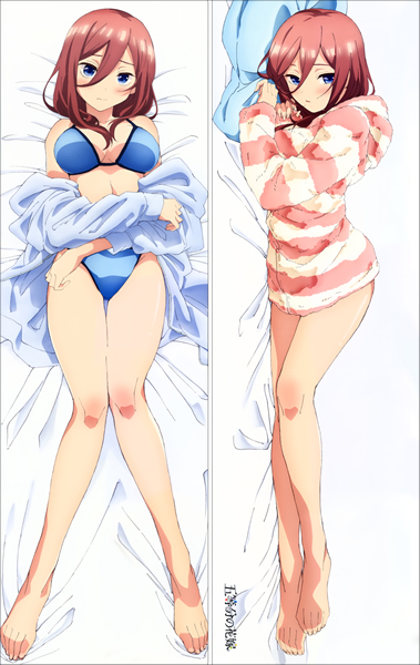 The Quintessential Quintuplets Nakano Miku Anime Dakimakura Pillow Cover